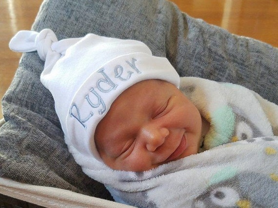 Personalized Newborn Baby Hat Baby Girl 