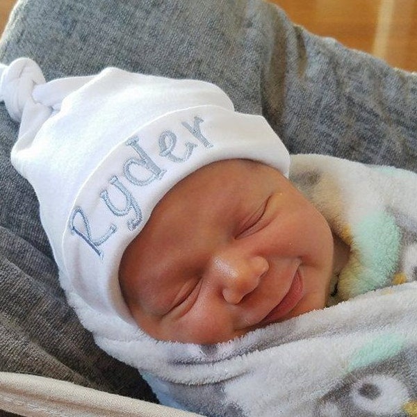Personalized newborn baby hat baby girl baby boy