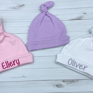 Personalized newborn baby hat baby girl baby boy image 5