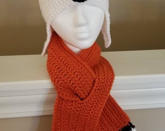 Fox Hat and Scarf Set