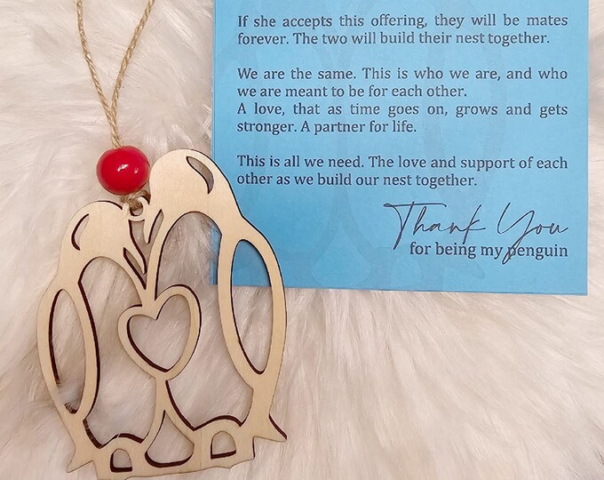 Penguin Ornament | Love | Partnership | Anniversary | Gift for spouse | Ornament