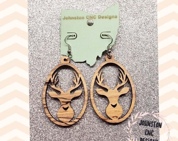Dangling Deer Earrings