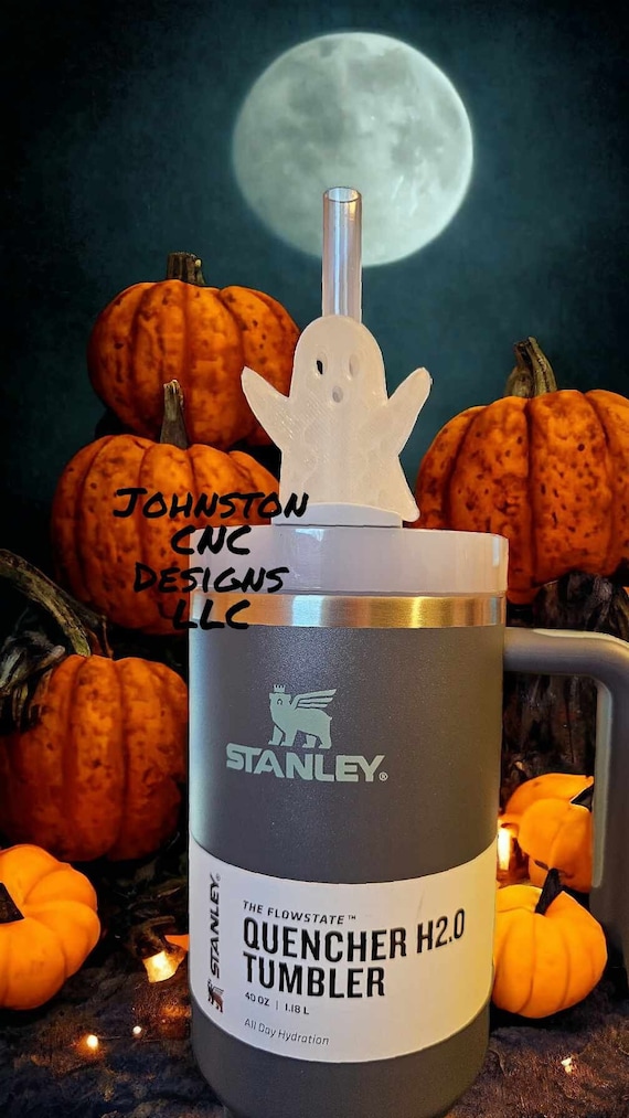 Straw Charm Ghost Glow in the dark Color Options Tumbler Accessories 40oz 3D Printed PLA