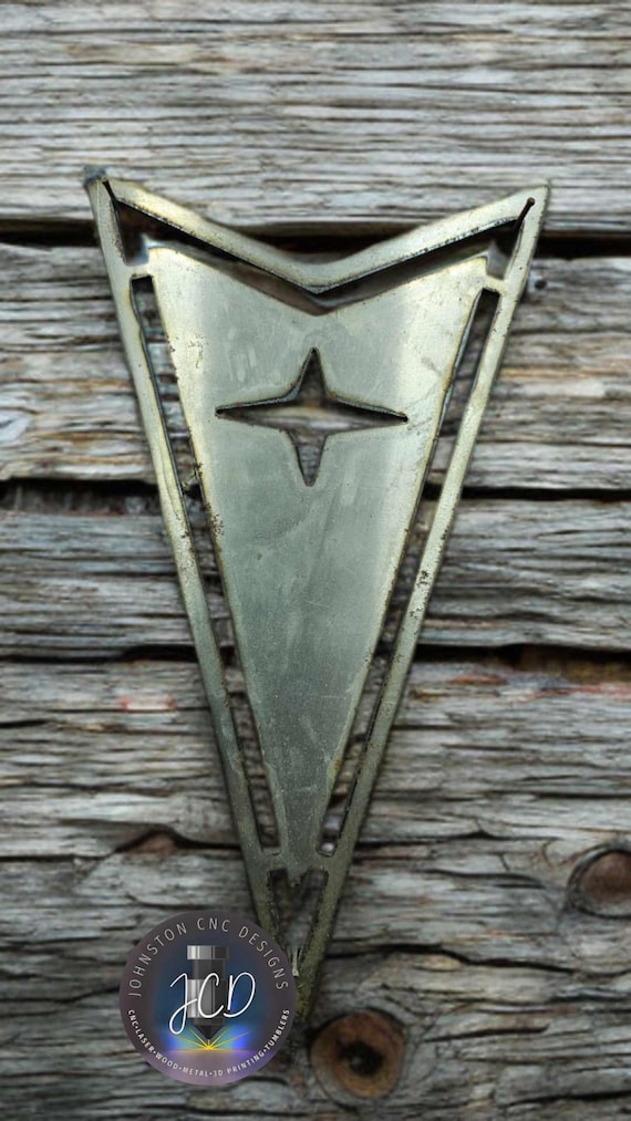 Pontiac Arrowhead Plasma Cut Metal Wall Sign