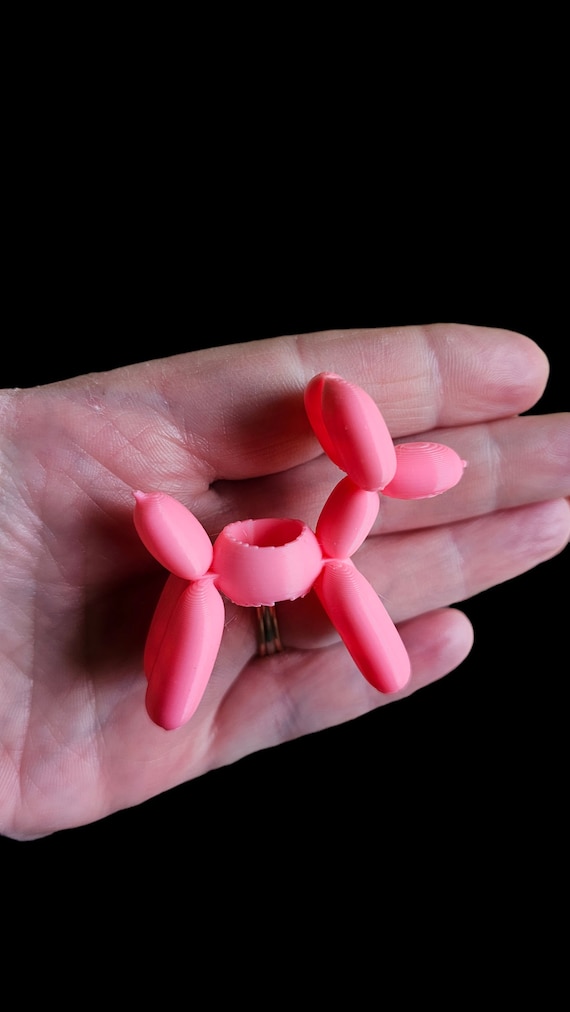 Balloon Dog Straw Charm Tumbler Accessories Color Options 40oz 3D Printed PLA