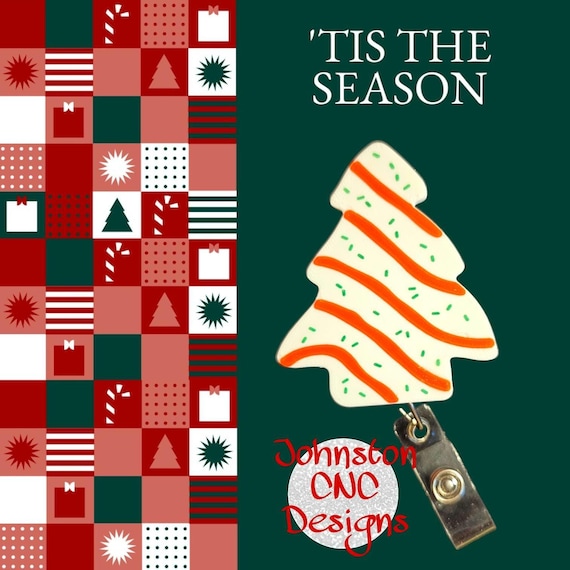 Christmas Tree Cake | Christmas | Badge Reel | Fun | Festive | Work | School