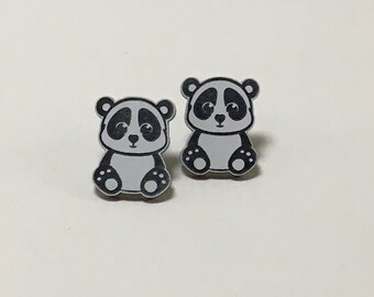 Panda Earrings