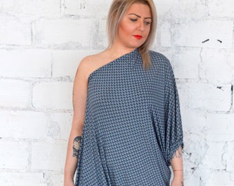 Women's Maxi Dress, Loose Dress, Abaya Dress,  Caftan Dress, One Size Dress, One Shoulder Dress