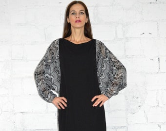 Black Abaya- Oversized Dress-Kaftan Dress-Loose Fitted Caftan-Maternity Dress-Plus-Size Dress- Elegant Abaya