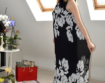 Elegant Maxi Dress, Floral Long Dress, Bridesmaid Dress, Designer Summer Dress