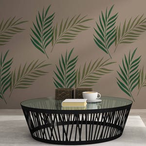 Palm Leaf Stencil  - Large Reusable Palm Frond Tropical Stencil by CraftStar