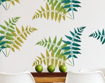Large Fern Frond Stencil - 22 x 35 cm- Reusable Fern Template by CraftStar