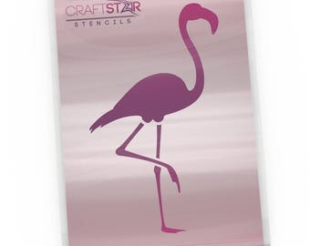 flamingo stencil etsy