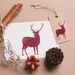Stag Stencil Set - A4 Size Stencil Template With 2 Standing Stags - by ...