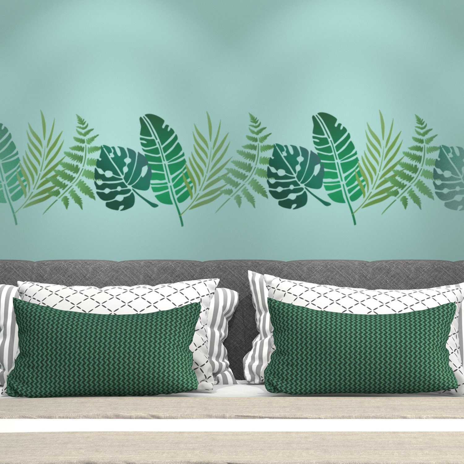 CraftStar Fan Palm Leaf Stencil Tropical Foliage A5 Craft Template