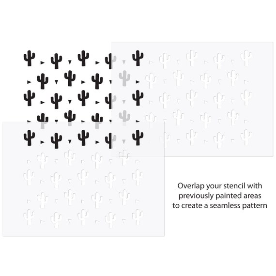 16 x 24 cm Dalmatian Spots Stencil Animal Print Seamless Pattern Template
