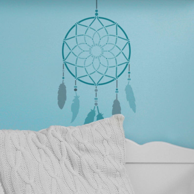 Dream Catcher Stencil Large Dreamcatcher Wall Stencil by Etsy