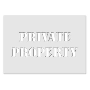 Private Property Sign- Large Private Property Text Template - Sign ...
