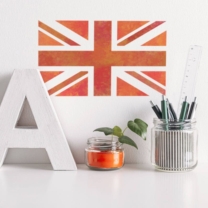 Union Jack Stencil British Flag Stencil By CraftStar Etsy Union Jack Stencil British Flag Stencil By CraftStar Etsy