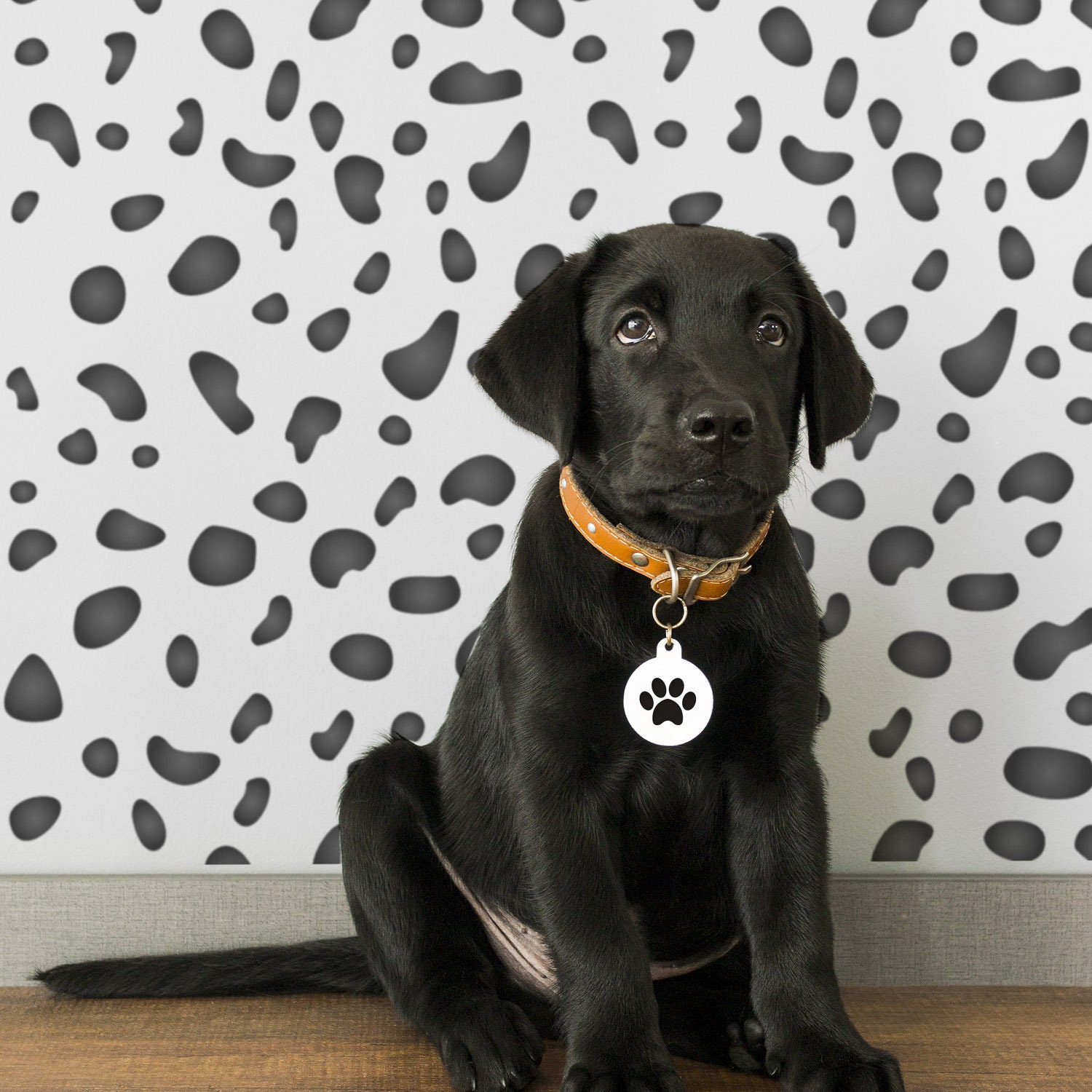 dalmatian-dog-watercolor-t-shirt-design-psd-editable-template