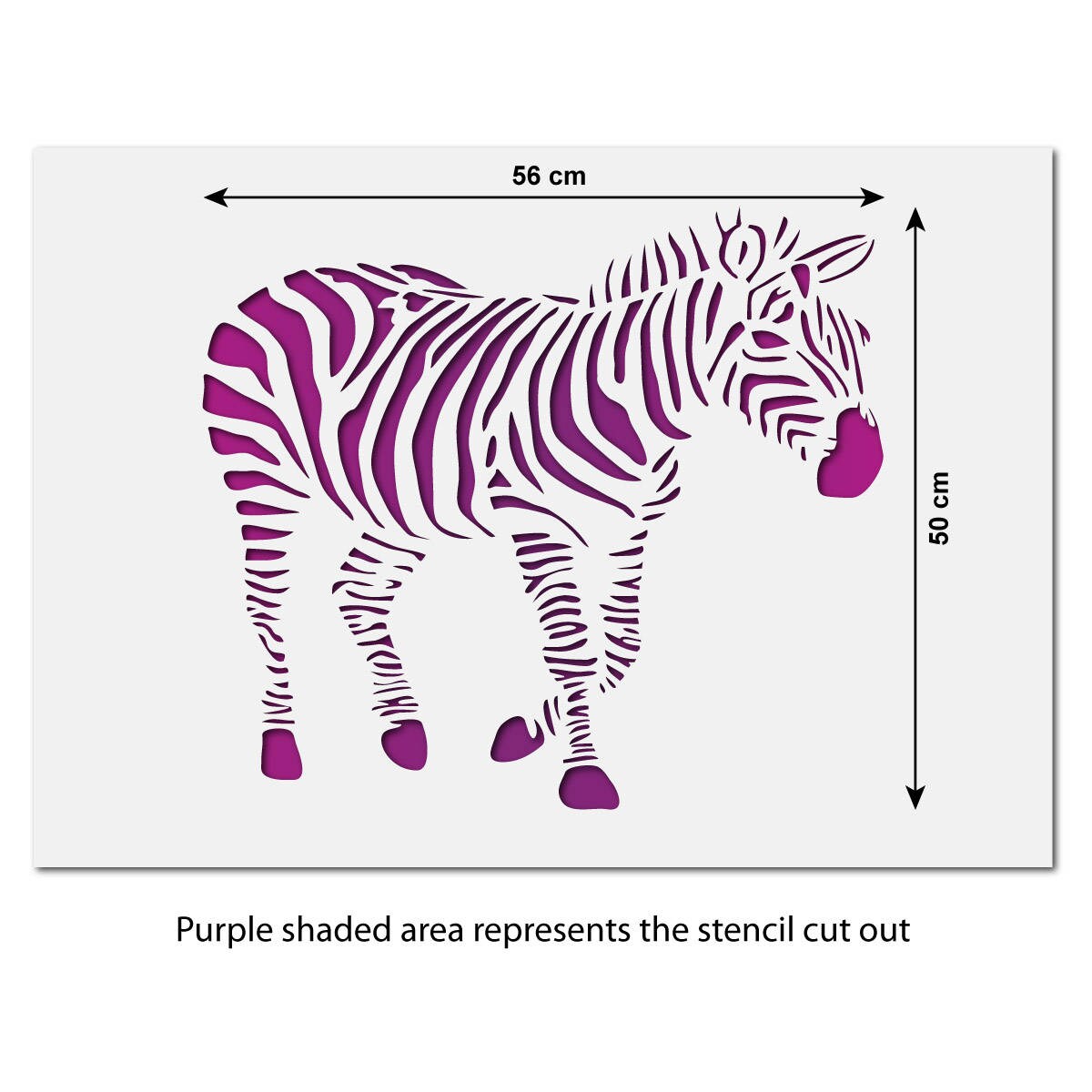 Large Zebra Stencil Reusable Zebra Feature Wall Stencil Etsy UK