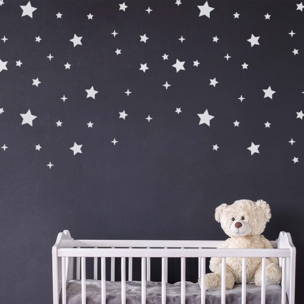 Starry Night Wall  Stencil - Large Star Pattern Template by CraftStar