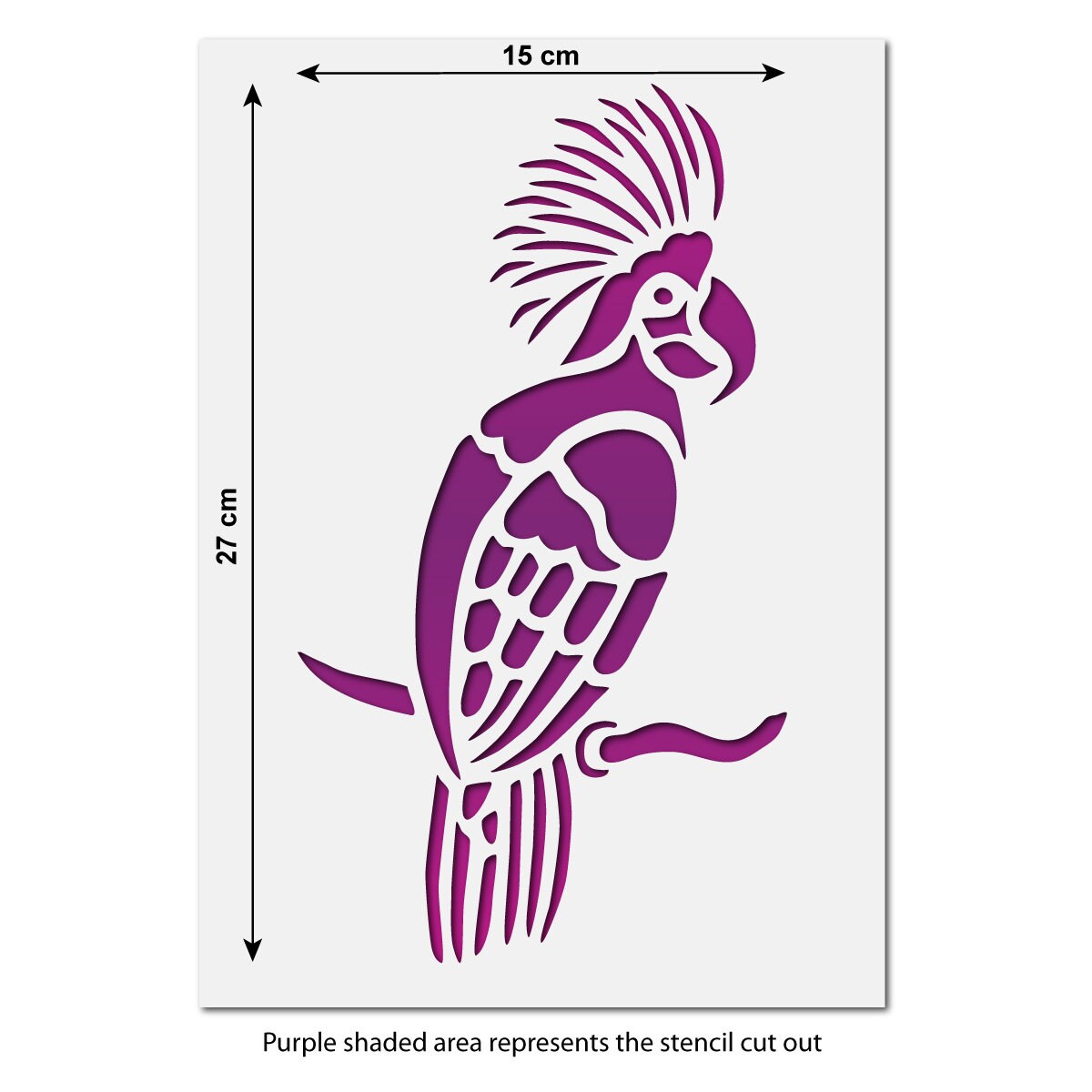Cockatoo Stencil Tropical Bird Template by Craftstar 15 X Etsy UK
