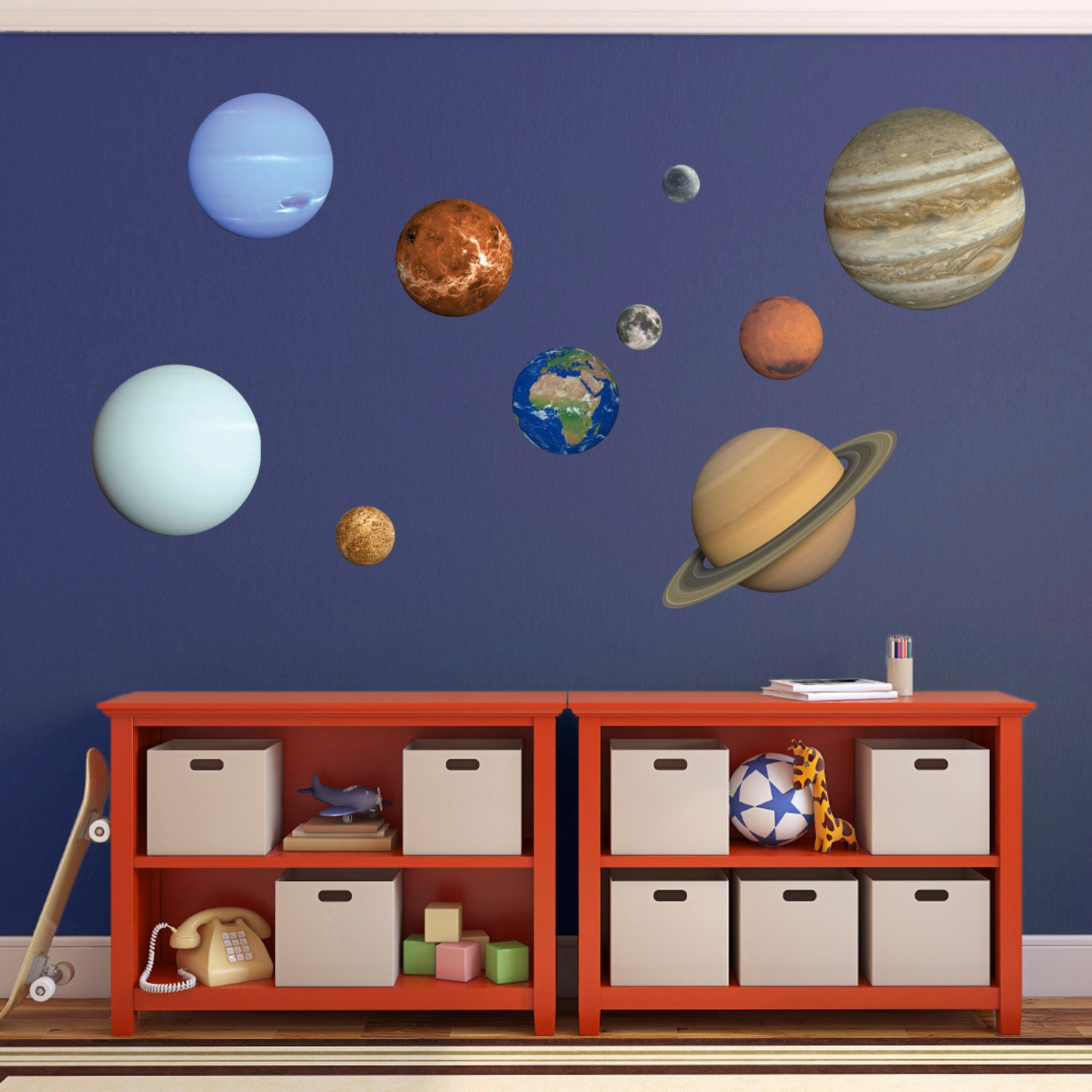 Wall Sticker Set Solar System Wall Sticker Set Etsy