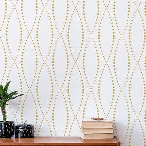 Lattice Pattern Wall Stencil - Circles Pattern DIY / Home Decor Ellipsis Template by CraftStar