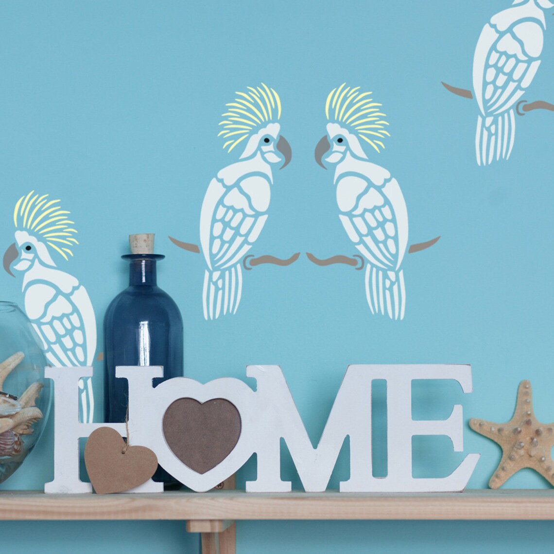 Cockatoo Stencil Tropical Bird Template by Craftstar 15 X - Etsy UK