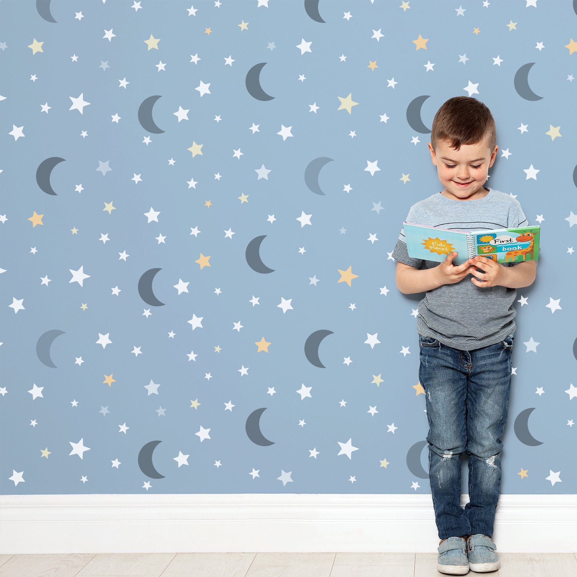Moon and Stars Pattern Stencil Night Sky Pattern Template by - Etsy UK