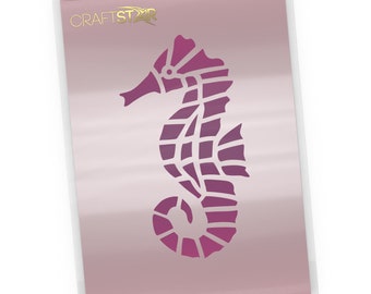 Sea Horse Stencil - Reusable Seahorse Craft, Tile & Home Decor Stencil by CraftStar