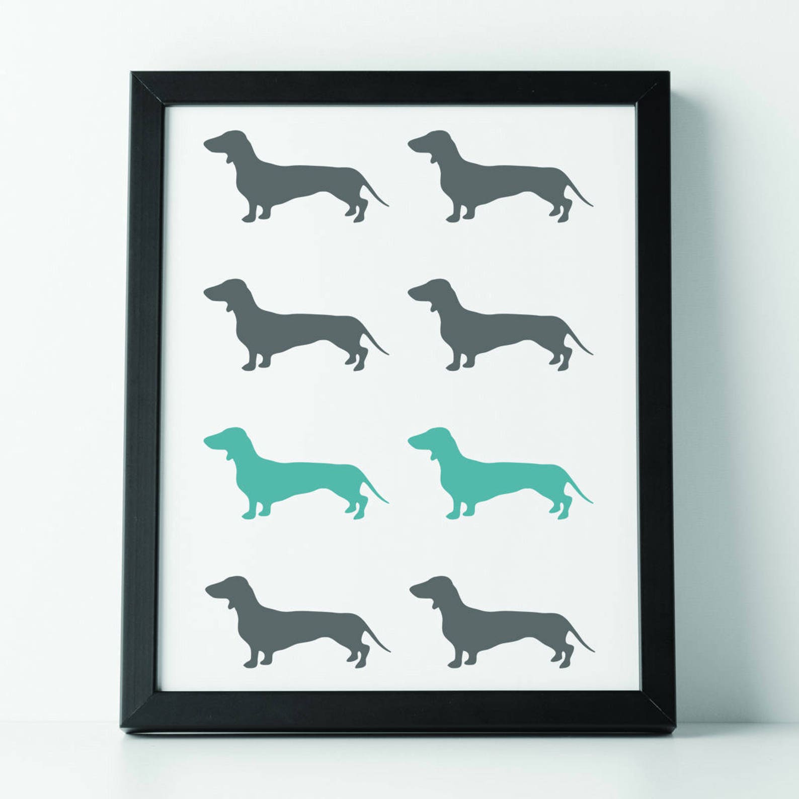 Dachshund Stencil Reusable Small Sausage Dog Stencil Set by Craftstar