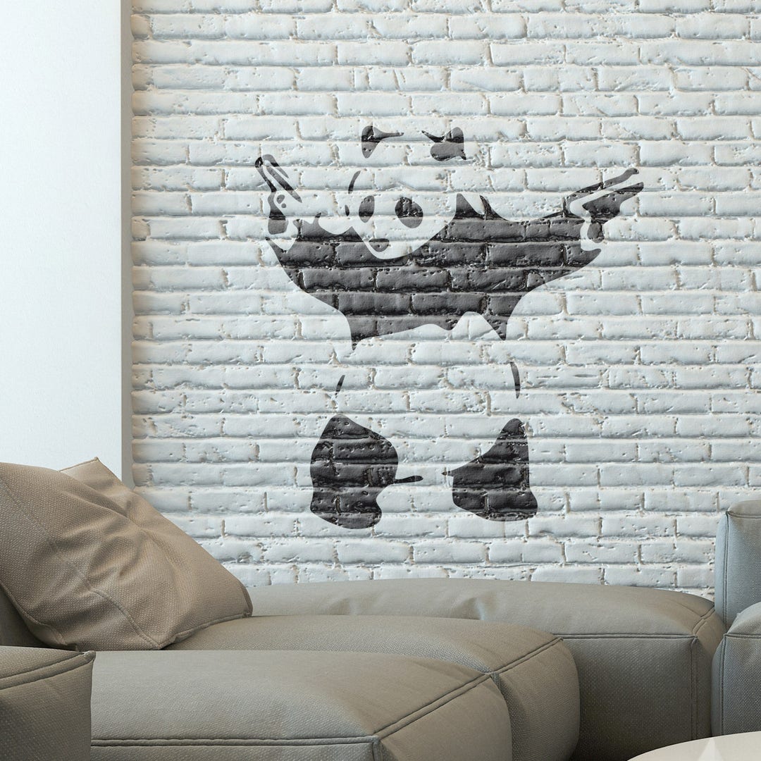 Plantilla de pared de Panda de Banksy - Extra grande - 72 x 75 cm Plantilla  de Panda de Banksy con armas de CraftStar - Etsy México, image size:1080x1080