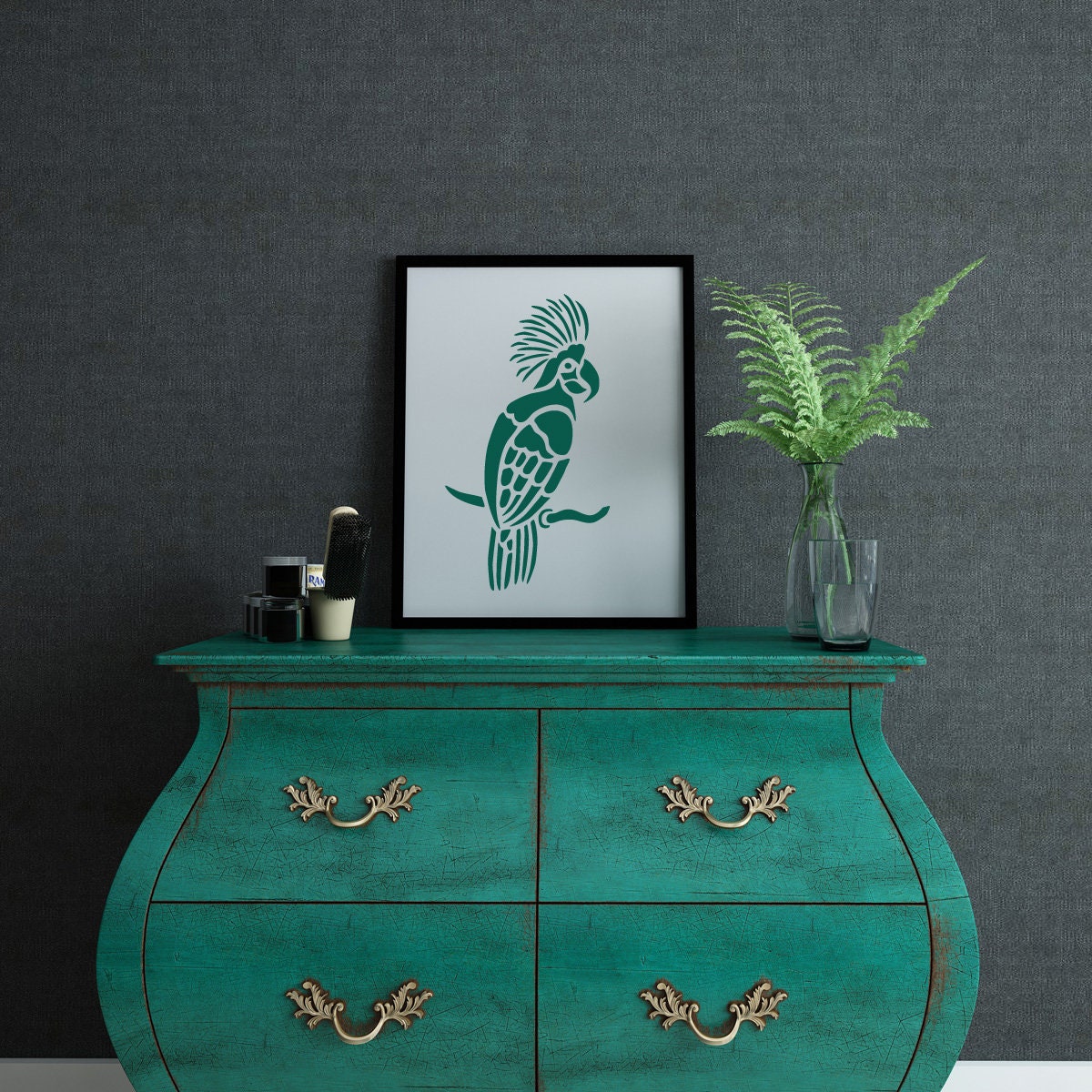 Cockatoo Stencil Tropical Bird Template by Craftstar 15 X - Etsy UK