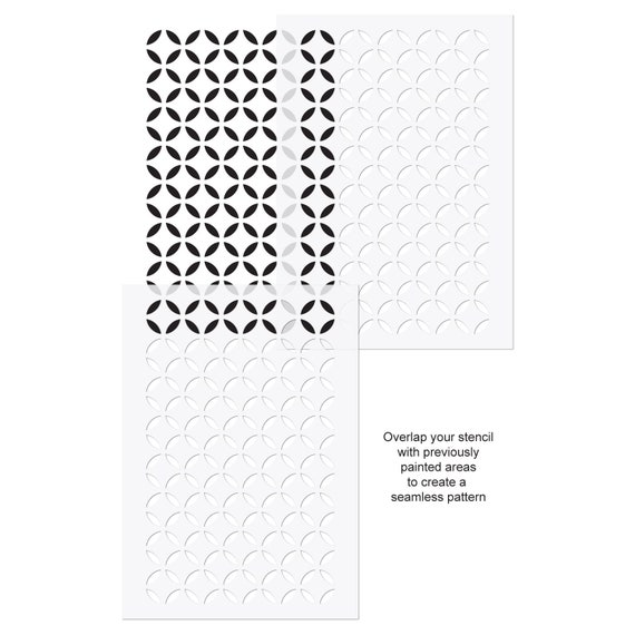 FOG PATTERN VINYL PAINTING STENCIL FOR SHOES /& SMALL OBJECTS
