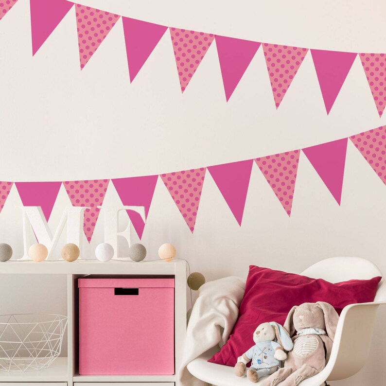Polka Dot Bunting Stencil 2 Layer Bunting Template By Etsy
