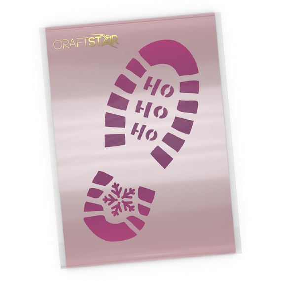 Sankt Fussabdruck Schablone Weihnachten Silvester Schuh Etsy
