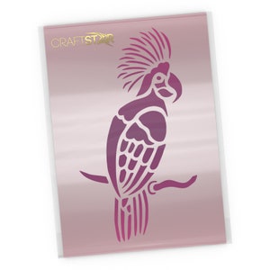 Cockatoo Stencil Tropical Bird Template by Craftstar 15 X 27 Cm - Etsy UK