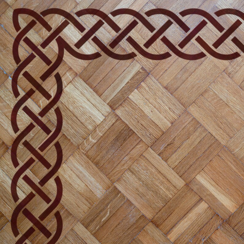 Celtic Knot Border Stencil Large Repeating Pattern Celtic