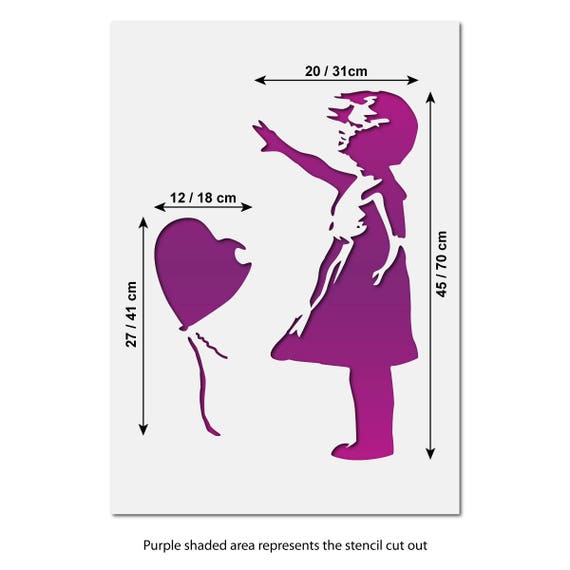 Banksy Balloon Girl Stencil