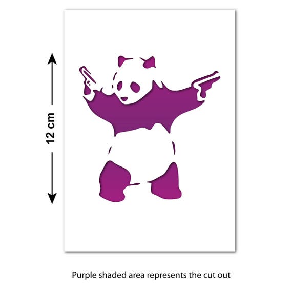 Banksy Panda Banksy Panda Wall Stencil Urban Graffiti Street Art