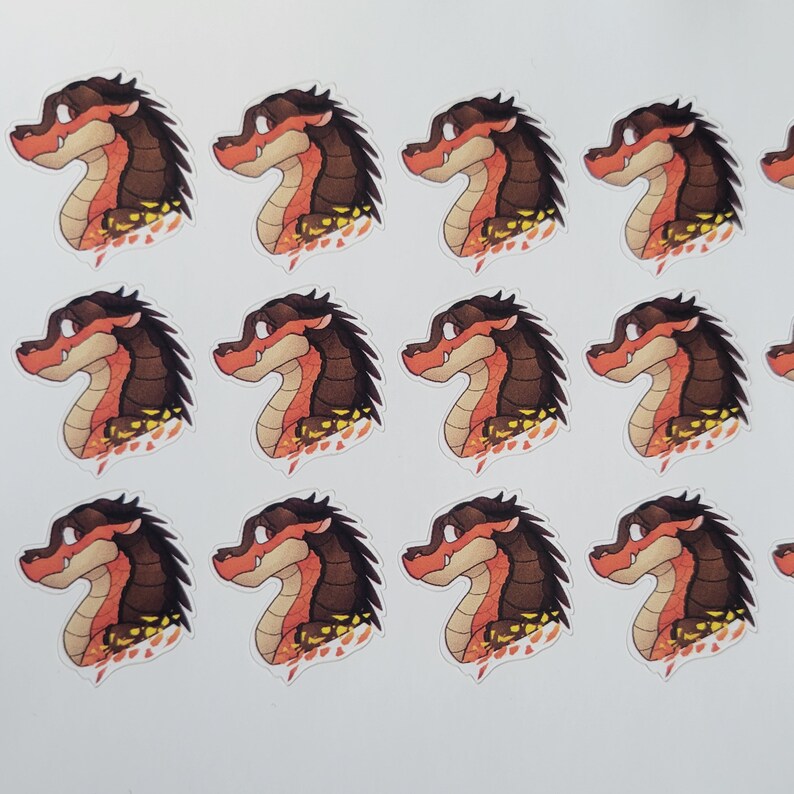 Clay the Mudwing Dragon Wings of Fire Wof Sticker Etsy