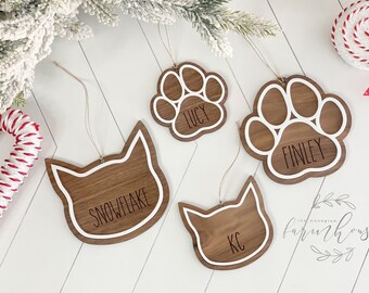 Personalized Ornaments, Ornaments, Christmas Ornaments, Dog Ornament, Gingerbread, Cat Ornament, Christmas, Ornaments, Personalized Pet Gift