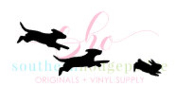 Download Dogs Running Rabbit Design Svg File Dxf Format Svg Design Etsy PSD Mockup Templates