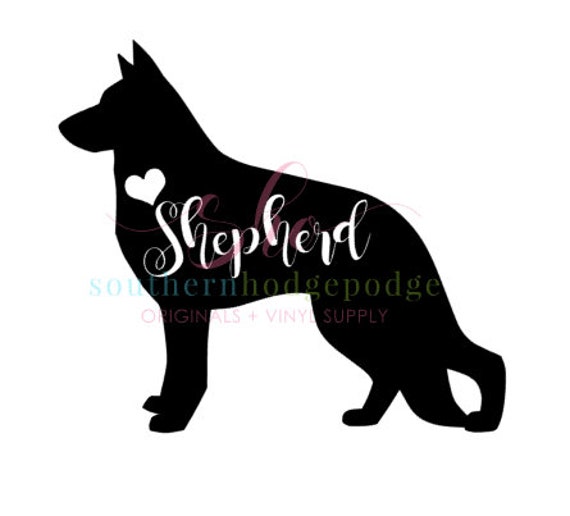 German Shepherd Svg Design Svg File Svg Design Shepherd Etsy