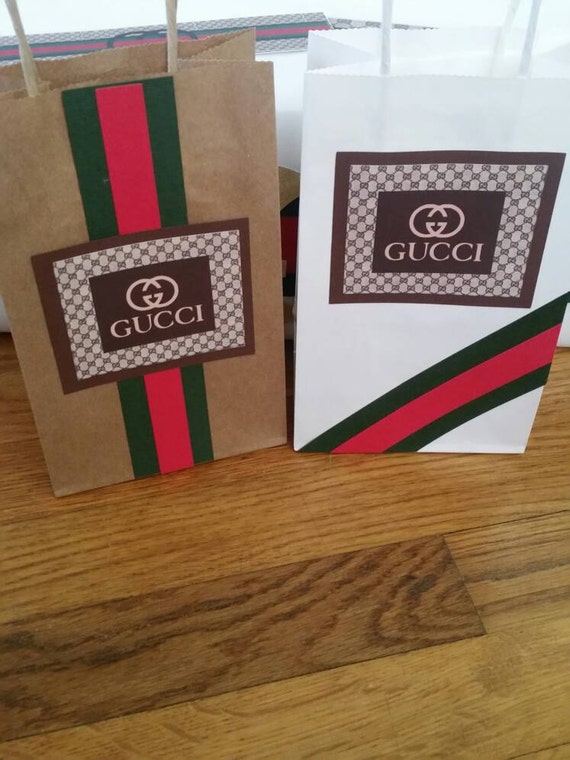 Gucci inspired favor bags. Etsy
