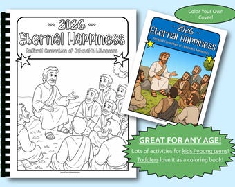 JW 2026 Eternal Happiness Printed / Physical Regional Convention Kids Activity Book