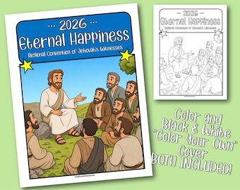 JW 2026 Eternal Happiness Digital / Printable Regional Convention Kids Activity Book