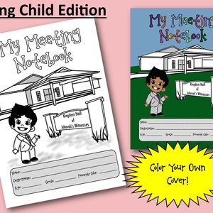 Manual de reuniones de TJ para niños pequeños (portada para niño) + BONIFICACIÓN GRATIS
